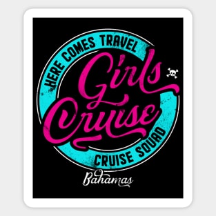 Girls Cruise Bahamas, Funny matching group design Sticker